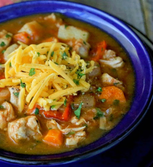 Slow cooker chipotle chicken stew</p><br class=